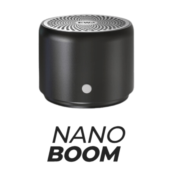 Nano Boom Speaker and Logo