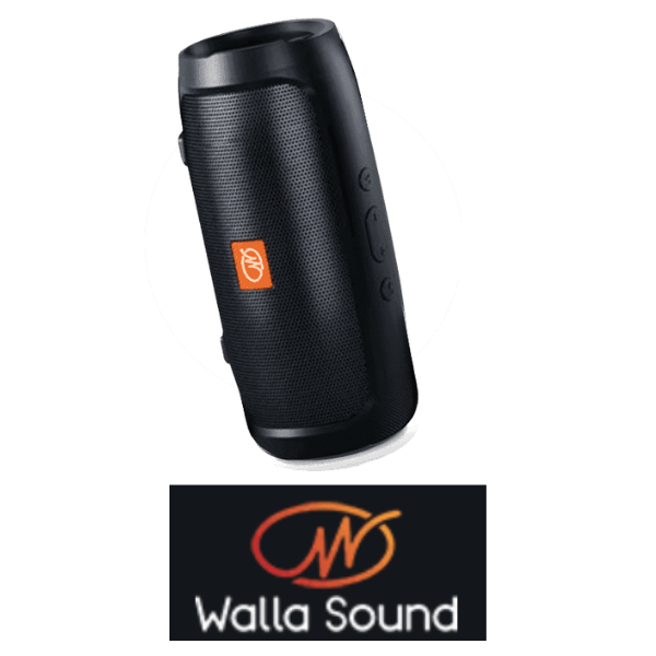 Walla Sound Speaker and Logo